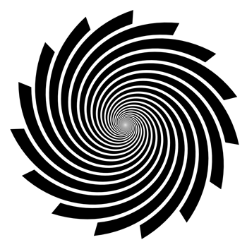 Spiral shape isolated over transparent background png