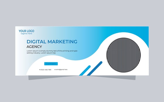 web banner template design vector