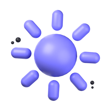 brightness 3d icon illustration object. user interface 3d rendering png