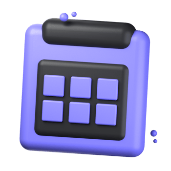 calendar 3d icon illustration object. user interface 3d rendering png