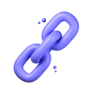 link 3d icon illustration object. user interface 3d rendering png