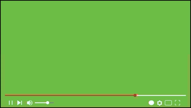 Multimedia video player frame chroma key template vector