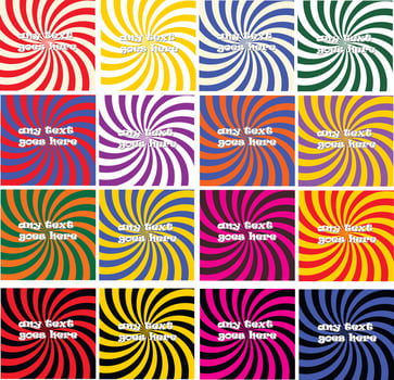 Abstract vortex backgrounds vector