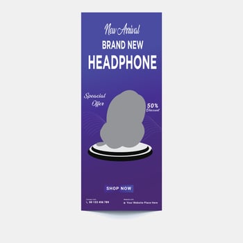 Premium Vector Modern roll up banner template or corporate pull up banner design for sale items