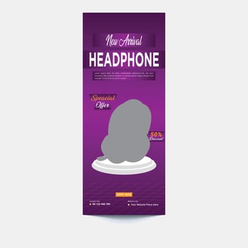 Premium Vector Modern roll up banner template or corporate pull up banner design for sale items