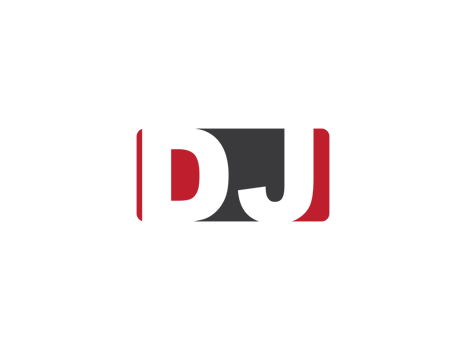 Colorful Square Shape Dj Png Logo Icon, Minimalist Png DJ Logo Stock
