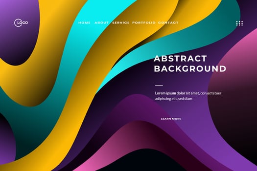 Abstract Background Dynamic Wave Colorful is used for UI UX design, particularly on websites, apps, and digital interfaces vector