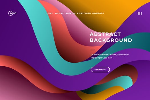 Abstract Background Dynamic Wave Colorful is used for UI UX design, particularly on websites, apps, and digital interfaces vector
