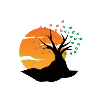 Tree Logo Design, Playground Vector, Education Tree Icon vector