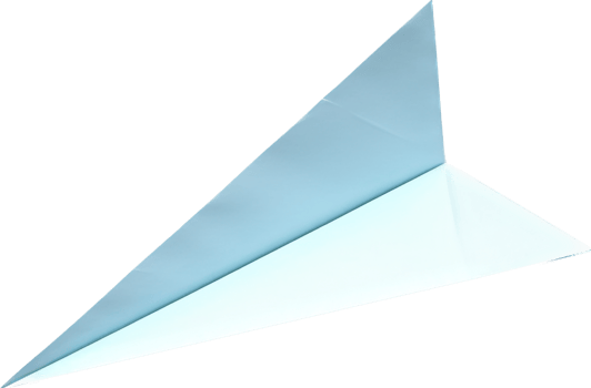 Paper plane with . png