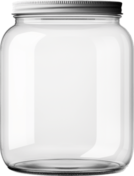 Glass jar with . png