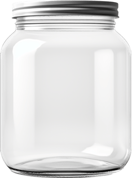 Glass jar with . png