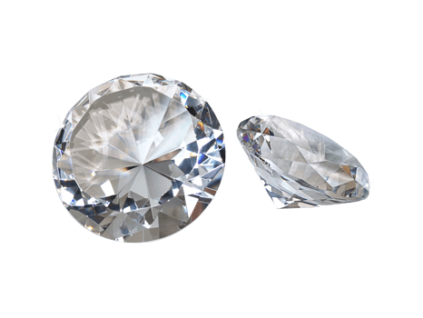 Shiny brilliant diamond, transparent background png