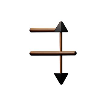 a wooden arrow with a black arrow pointing to it png