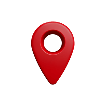 red location marker icon on transparent background png