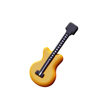 guitar icon on transparent background png