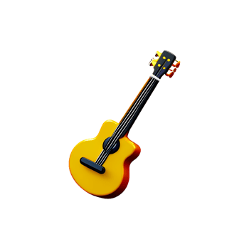 guitar icon on transparent background png
