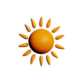 Sun 3D Icon png