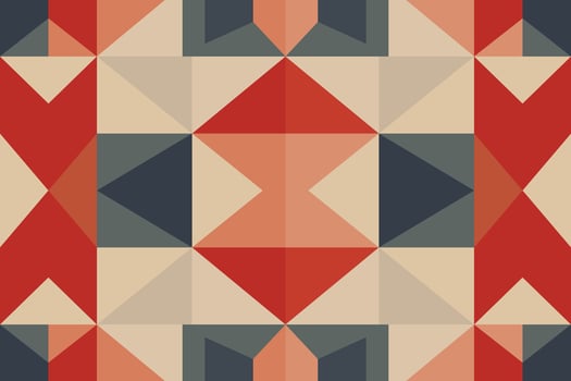 Modern geometric shapes patterns, seamless vector illustration. Pattern designs with modern geometric shapes can be printed as a background image or used for rugs, carpets, or textile fabric.
