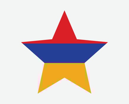 Armenia Star Flag vector