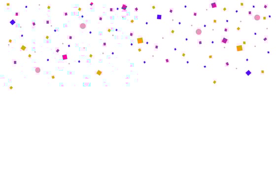 Colorful Falling Confetti Background Decoration vector