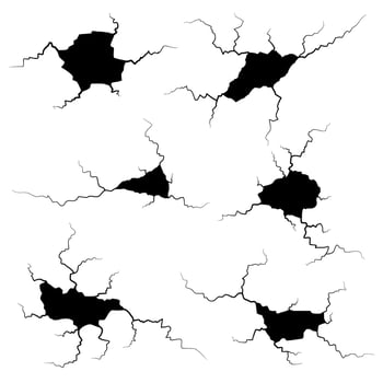 Cracked Effect for Surface Texture Element Set vector