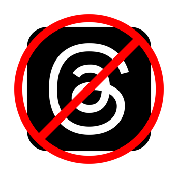 Threads and Twitter vector right and wrong sign, Threads banned in Europe, Threads app icon, Threads icon, Threads vector, Threads by Instagram, New social network, July 20, 2023 - Dhaka, Bangladesh png