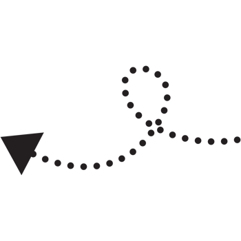 Arrow icons symbol. Arrow dot style. png