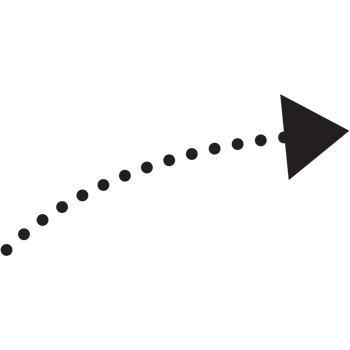 Arrow icons symbol. Arrow dot style. png