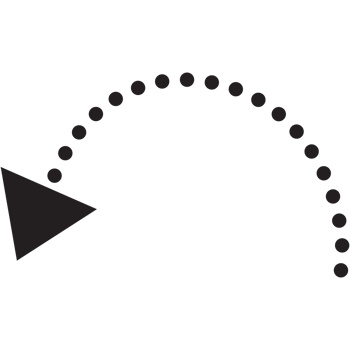 Arrow icons symbol. Arrow dot style. png