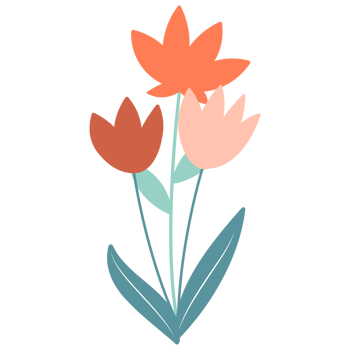 Flower bouquet. Wild flowers decoration flat illustration. png