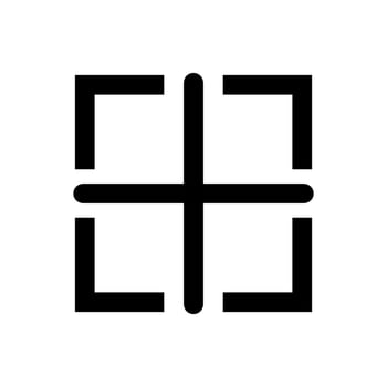 Plus mark scan icon vector