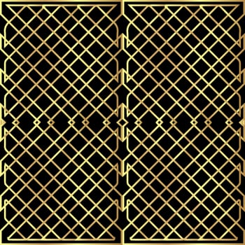 Celtic Knot Seamless Pattern,Beautiful gold Celtic knot on solid background vector