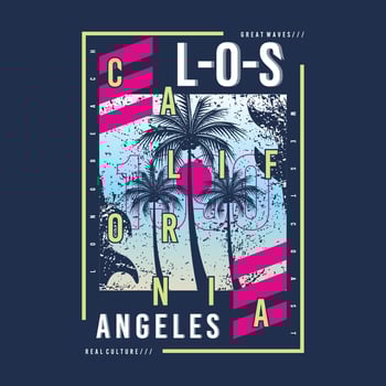 los angeles california graphic, typography vector, illustration, for print t shirt, with tokyo japan modern style vector