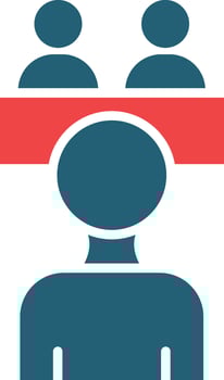 Job Interview Vector Glyph Two Color Icon For Personal And Commercial Use.