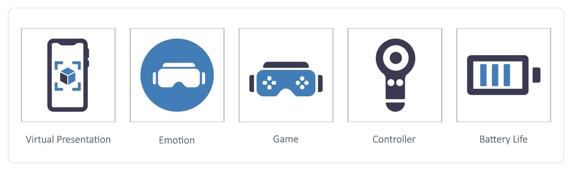 Virtual Presentation, Emotion and Game vector