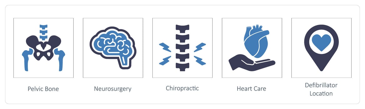 Pelvic Bone, Neurosurgery, Chiropractic vector