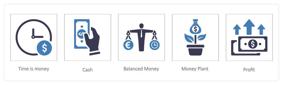 Time is money, Cash vector