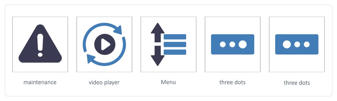 maintenance, video player vector