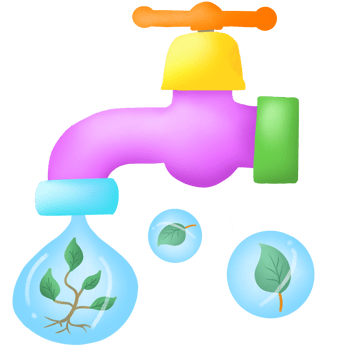 The water tap energy saving png