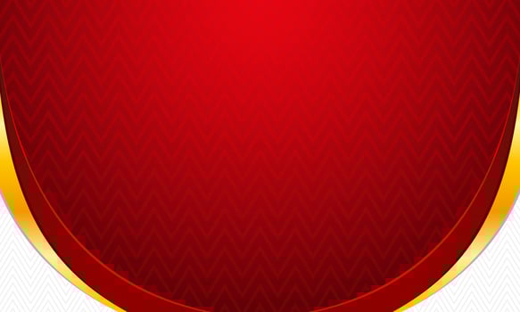 Luxury red and white background with gold accent vector