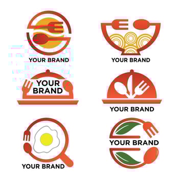 Vector Bundle Restaurant Modern Logo Suitable for a Business Logo