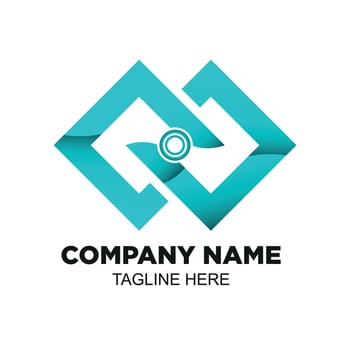 Vector Infinity Blue Radient Modern Logo Suitable for a Company Logo