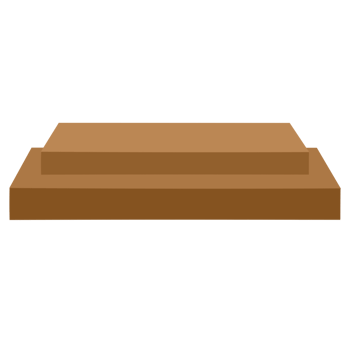 White realistic 3D cylinder steps pedestal podium set png
