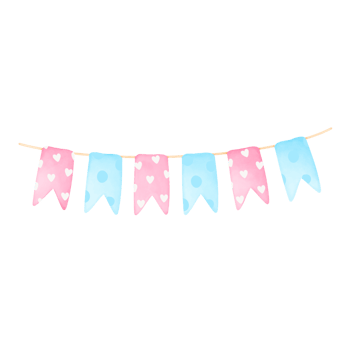 Flags ribbon watercolor png