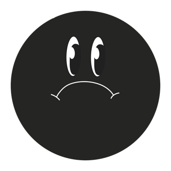Dot circle smiley retro vintage cartoon png