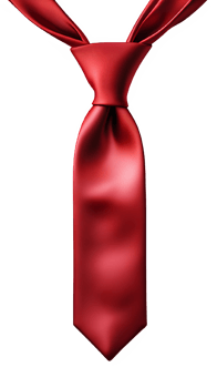 red necktie isolated on transparent background ,red tie isolated png ,generative ai