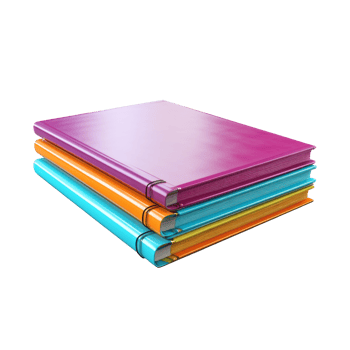 Colorful books isolated. Illustration AI Generative png