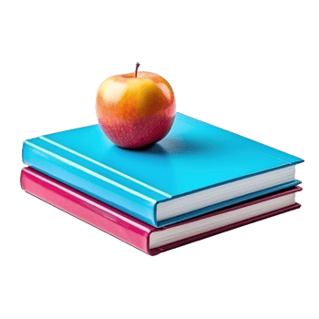 Colorful books isolated. Illustration AI Generative png