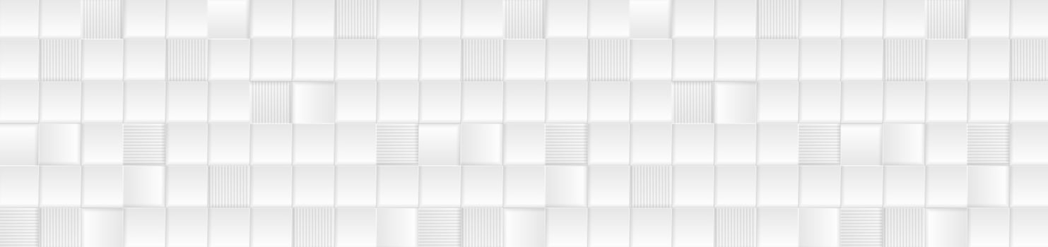 Abstract hi-tech geometric silver grey squares mosaic banner vector